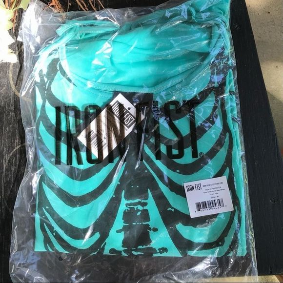 NWT $75 Iron Fist | Bone Deep | Sheer | Mermaid Mesh Maxi Dress in Aqua - Picture 13 of 15